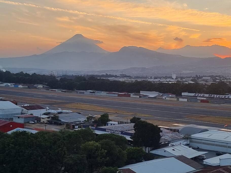 Amazing Volcano Views In Front Of Airport * Guatemala